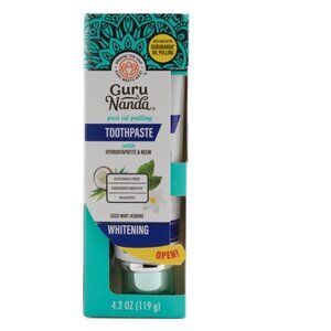 GURUNANDA multi 4.2oz Post Oil Pulling Coco-mint Jasmine Toothpaste